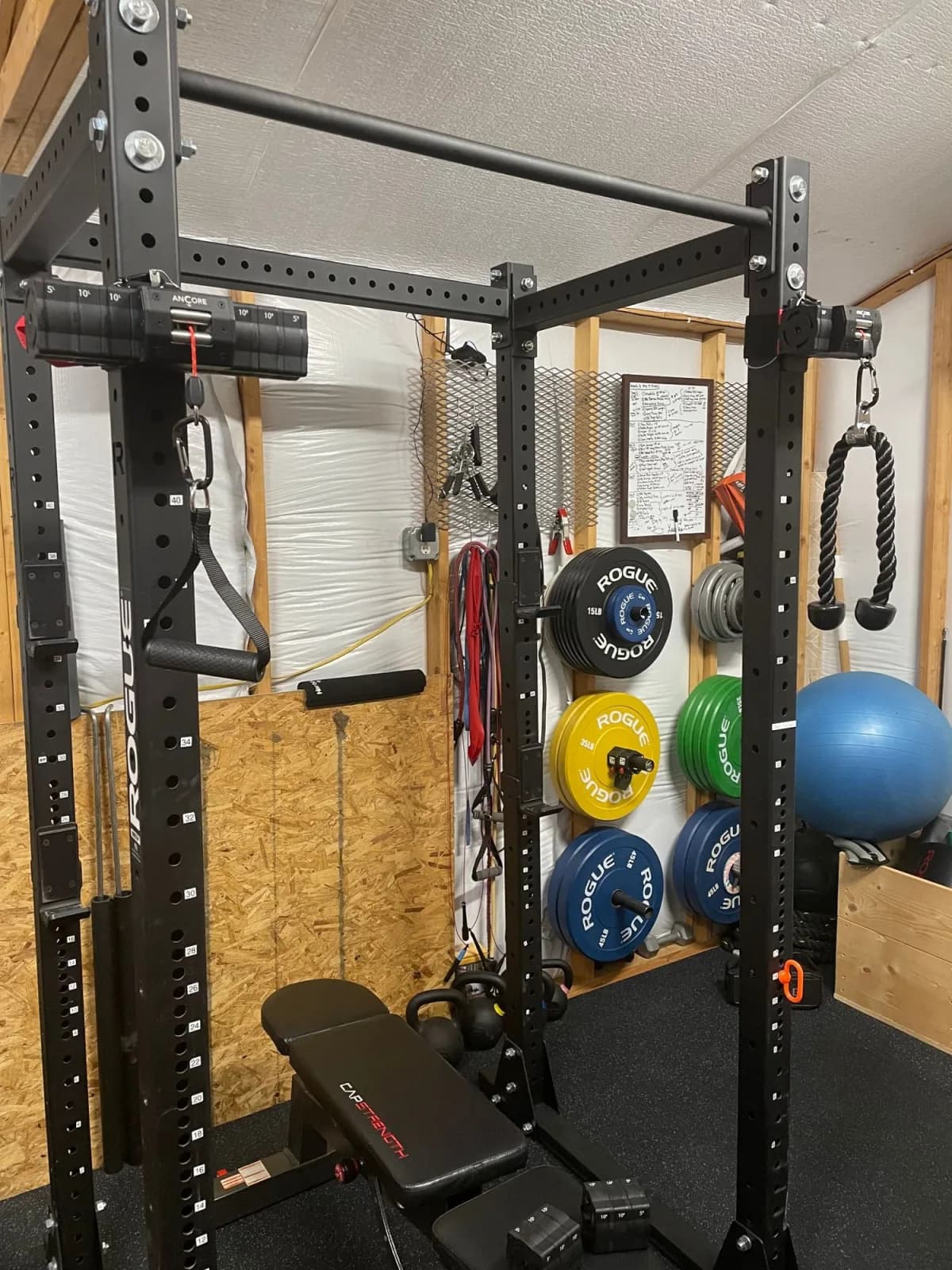 Home gyms using ANCORE cable training